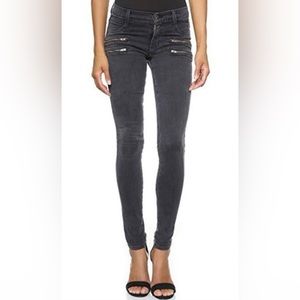 MADEWELL Denim | Faded Black | Skinny Skinny | Biker-Moto Zipper Pockets | Sz 26